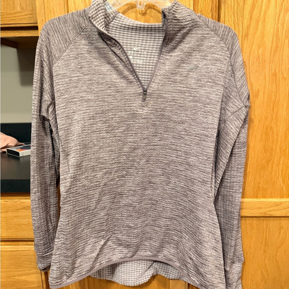 Nike Gray Long Sleeve Women's Top